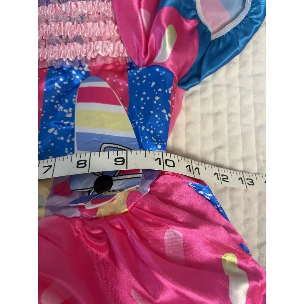 Girls Candy Lollipop Halloween Costume Dress Colorful Sweet Shop 4-6T